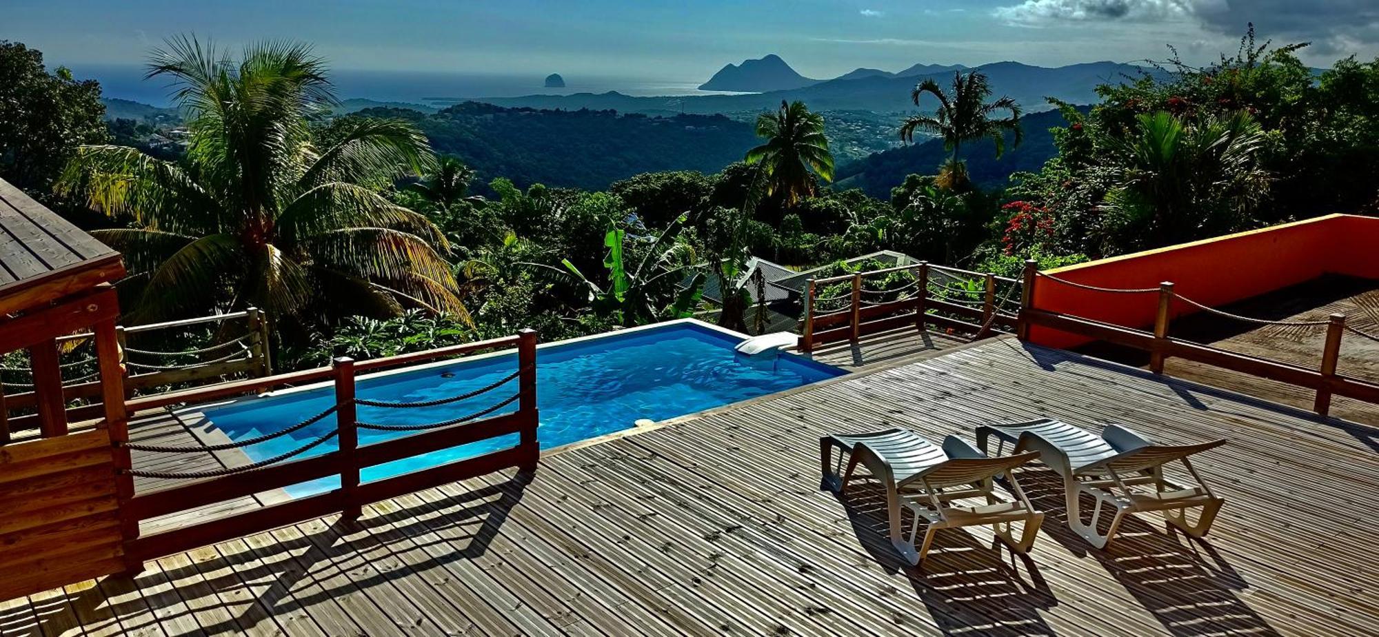 Villa Cosaroe 6-14 Pers Piscine Et Superbe Vue Mer Panoramique Riviere-Salee المظهر الخارجي الصورة